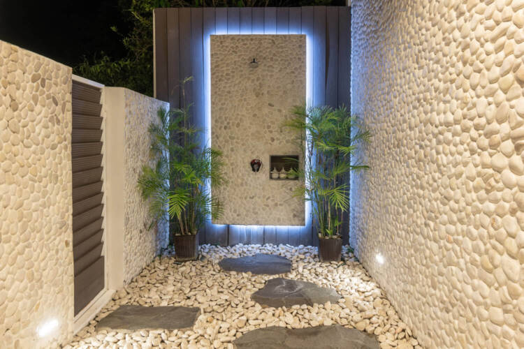 Villa outdoor shower
