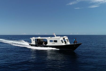 Lembeh Resort Boat in open sea