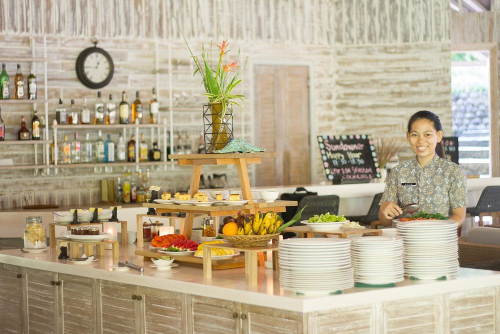 Lembeh lunch buffet spread