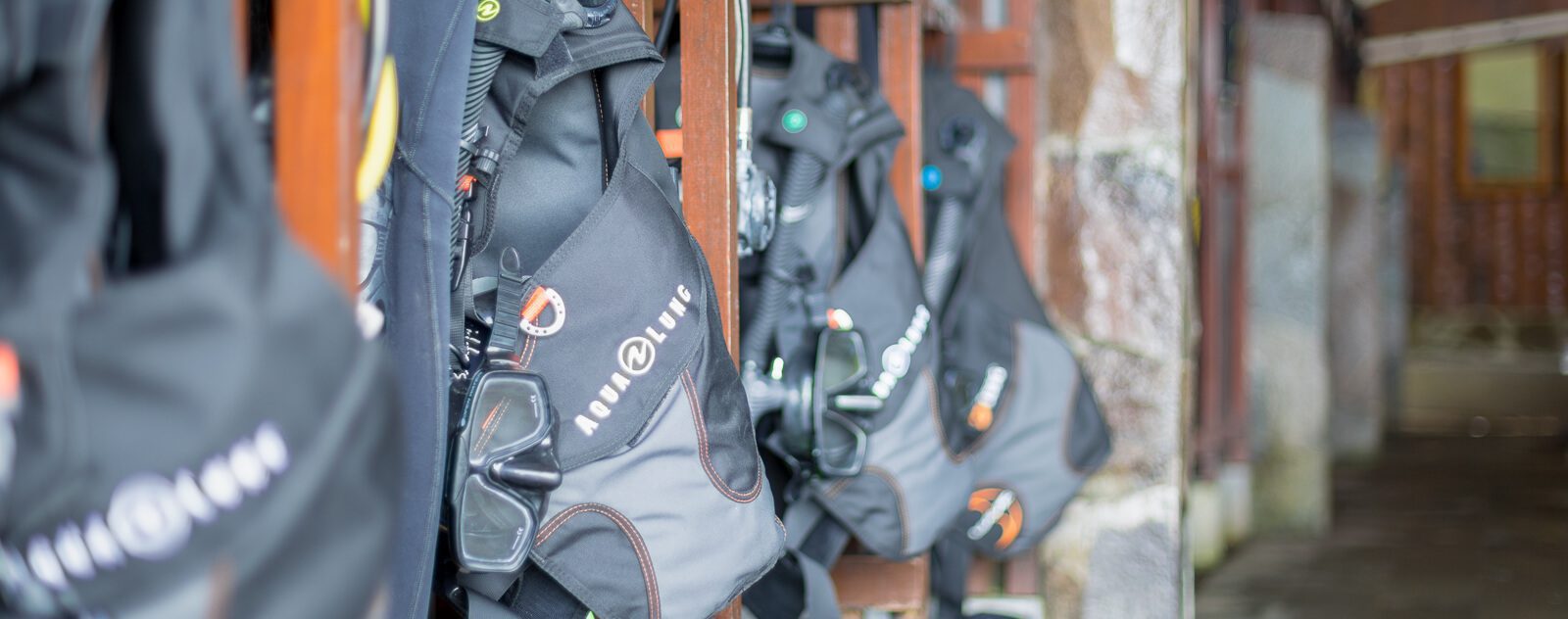 Lembeh Resort Diving equipment lockers