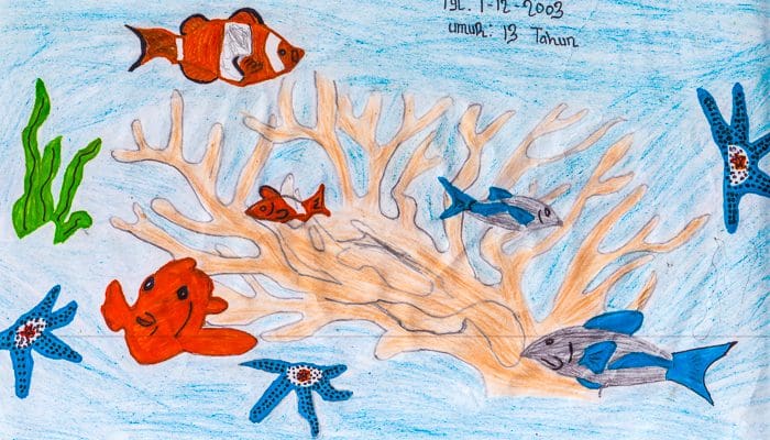 Lembeh Resort drawing competition