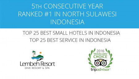 Lembeh Resort- Trip Advisor-Consecutive Year Ranked 1 In North Sulawesi Indonesia