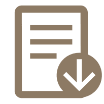 download document icon brown