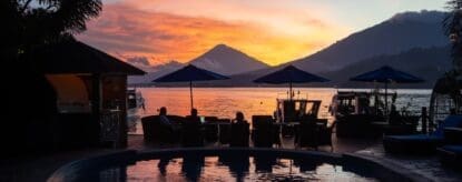 sunset view at Lembeh Resort, North Sulawesi, Indonesia